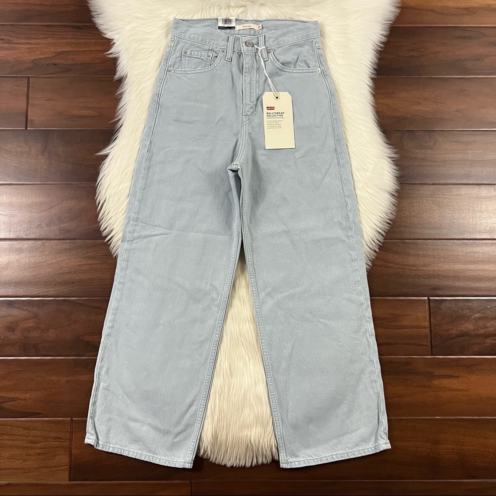 Levi's Women's Size 24‎ x 27 Meadow Flower High Loose Wide Leg Denim Jeans